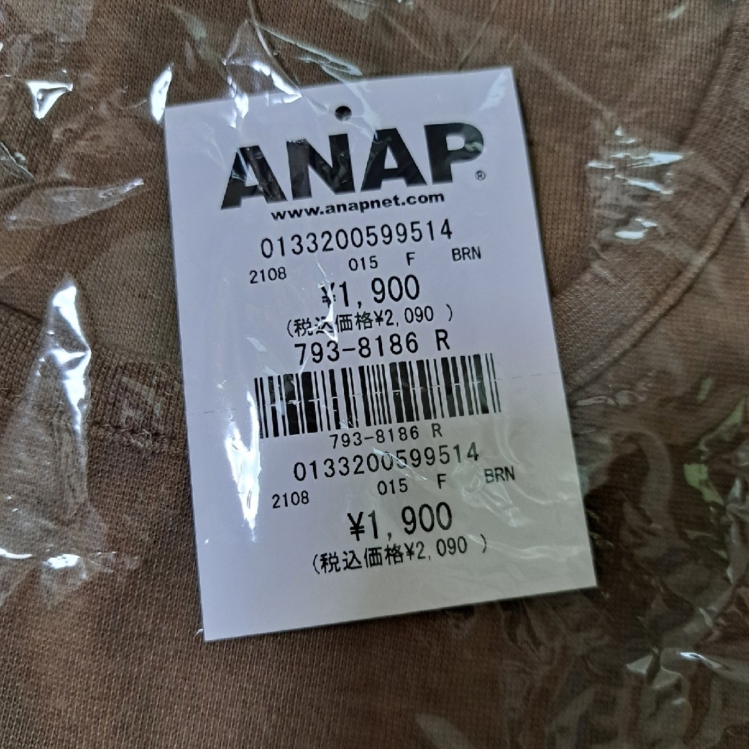 ANAP(アナップ)のクロップドタイトTシャツ レディースのトップス(Tシャツ(半袖/袖なし))の商品写真