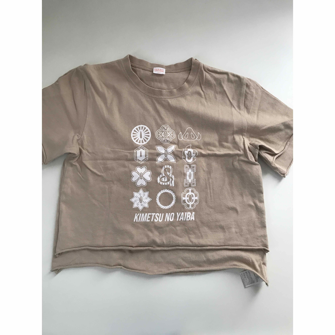 BANDAI(バンダイ)の兄弟　お揃い　Tシャツ　ベージュ　綿　鬼滅の刃　リメイク　バンダイアパレル キッズ/ベビー/マタニティのキッズ服男の子用(90cm~)(Tシャツ/カットソー)の商品写真