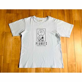 【Ladies'】 PEANUTS スヌーピー グレー Tシャツ