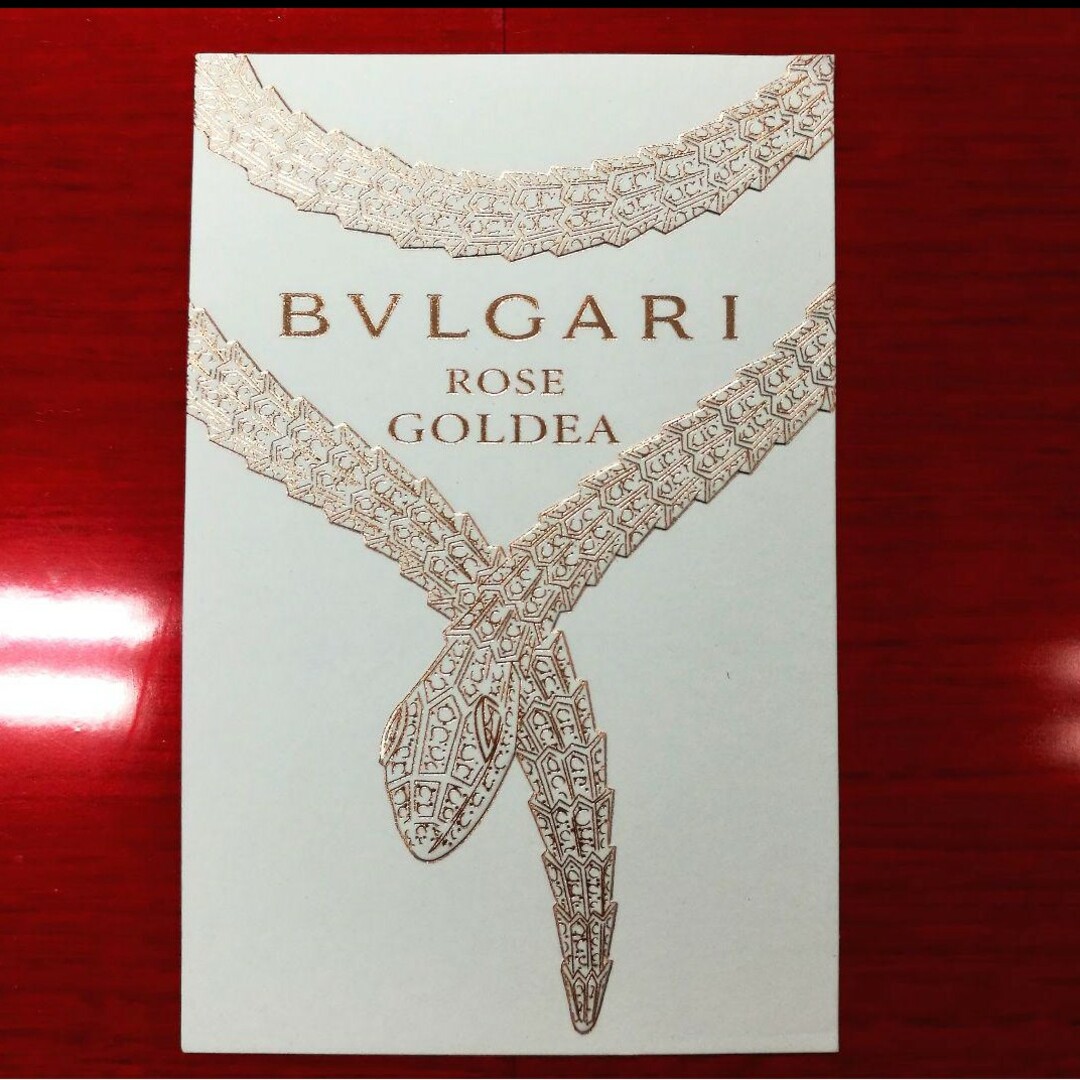 ★ブルガリローズゴルデアBVLGARI ROSE GOLDEA香水ムエット1枚 レディースのファッション小物(その他)の商品写真