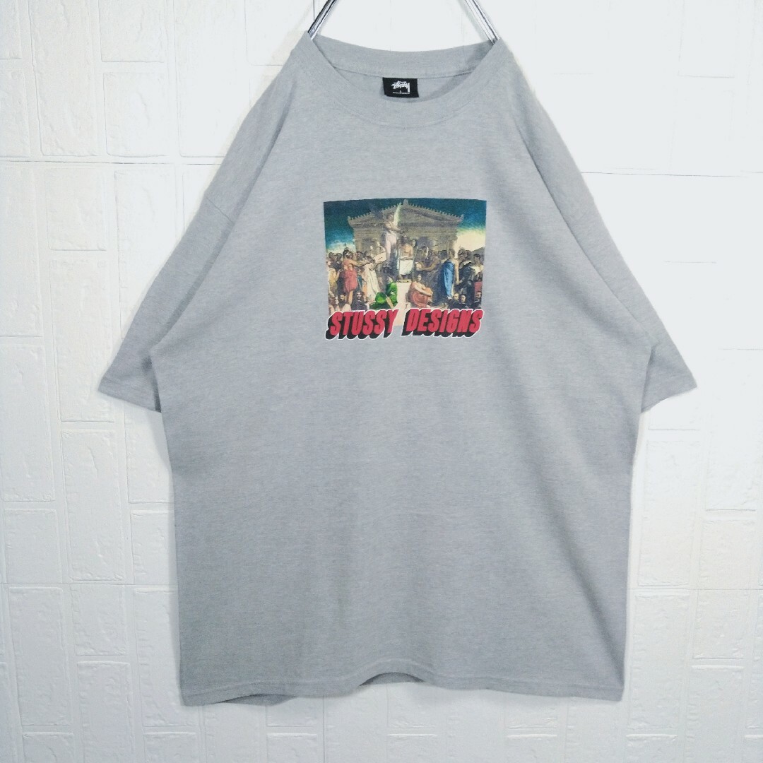 STUSSY(ステューシー)の《STUSSY/ステューシー》絵画　アート　Tシャツ　ロゴ　ビッグシルエット メンズのトップス(Tシャツ/カットソー(半袖/袖なし))の商品写真