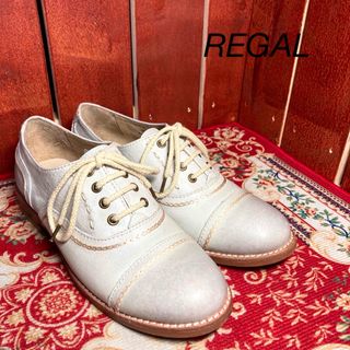 リーガル(REGAL)の[美品！] リーガル サドルシューズ 22cmREGAL 本革 レース(ローファー/革靴)