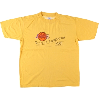 古着 80年代 MILLER NBA LOS ANGELES LAKERS ロサンゼルスレイカーズ スポーツTシャツ USA製 メンズXL ヴィンテージ /eaa431652(Tシャツ/カットソー(半袖/袖なし))
