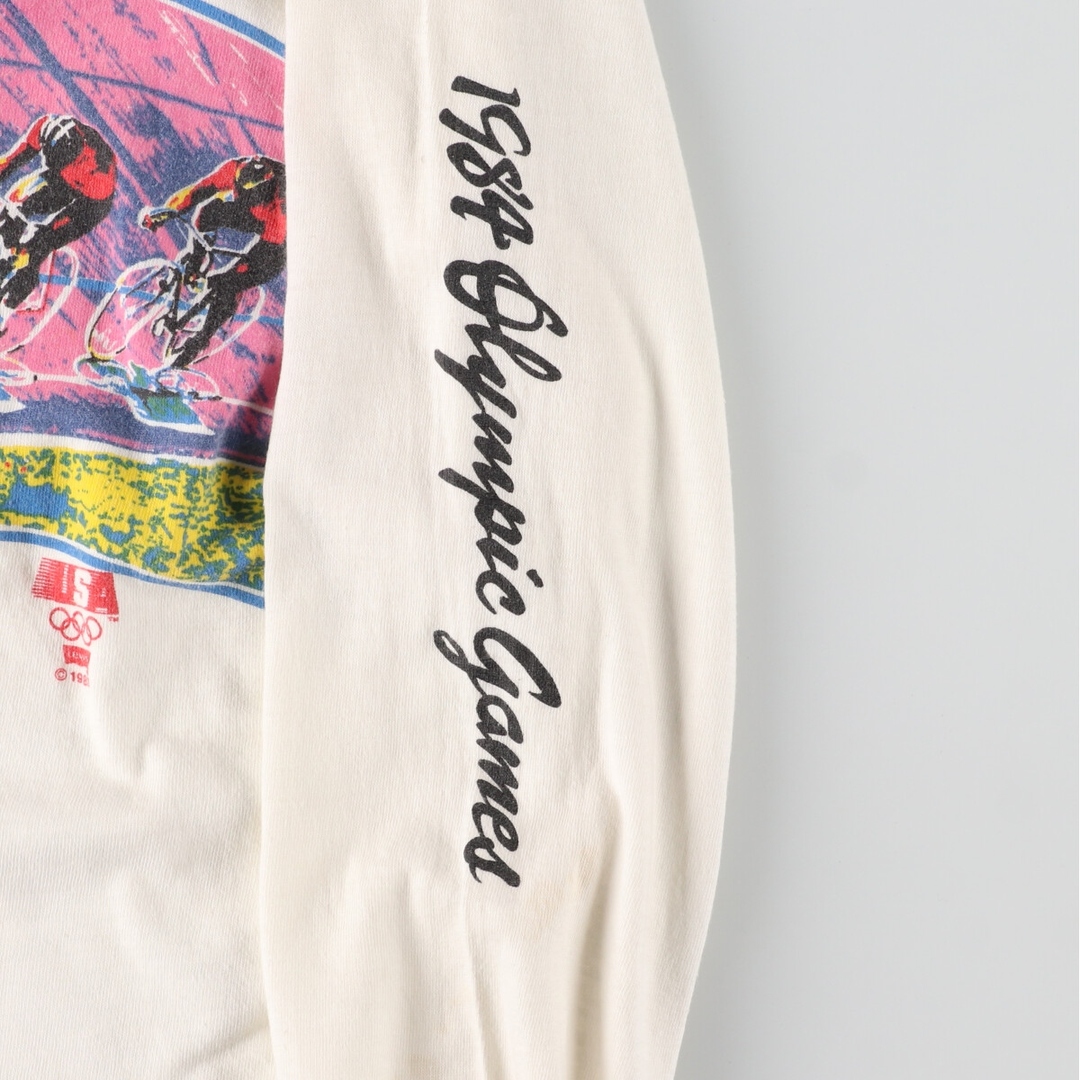 Levi's(リーバイス)の古着 80年代 リーバイス Levi's OLYMPIC オリンピック USAチーム サイクリング ロングTシャツ ロンT USA製 メンズS ヴィンテージ /eaa438574 メンズのトップス(Tシャツ/カットソー(半袖/袖なし))の商品写真