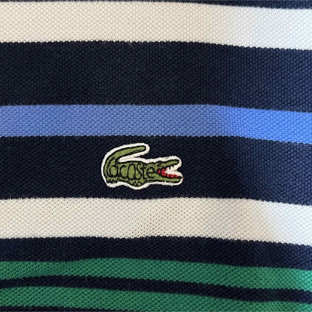 LACOSTE(ラコステ)のCHEMISE LACOSTE ラコステ 半袖 ポロシャツ ボーダー M メンズのトップス(ポロシャツ)の商品写真