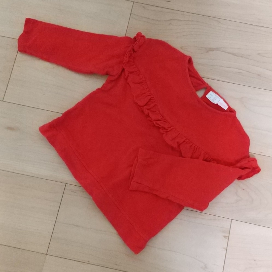 ZARA KIDS(ザラキッズ)のZARA baby☆フリル付トップス キッズ/ベビー/マタニティのキッズ服女の子用(90cm~)(Tシャツ/カットソー)の商品写真