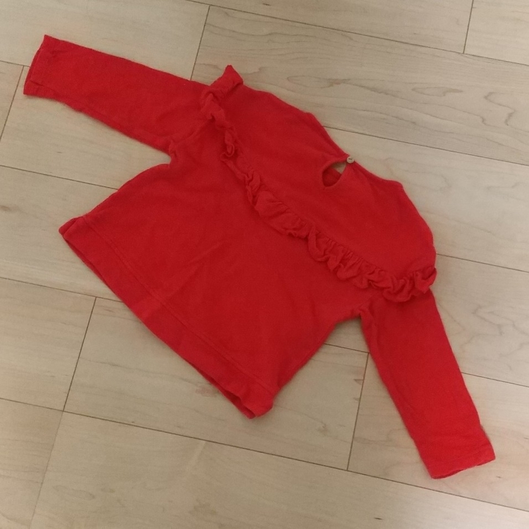 ZARA KIDS(ザラキッズ)のZARA baby☆フリル付トップス キッズ/ベビー/マタニティのキッズ服女の子用(90cm~)(Tシャツ/カットソー)の商品写真