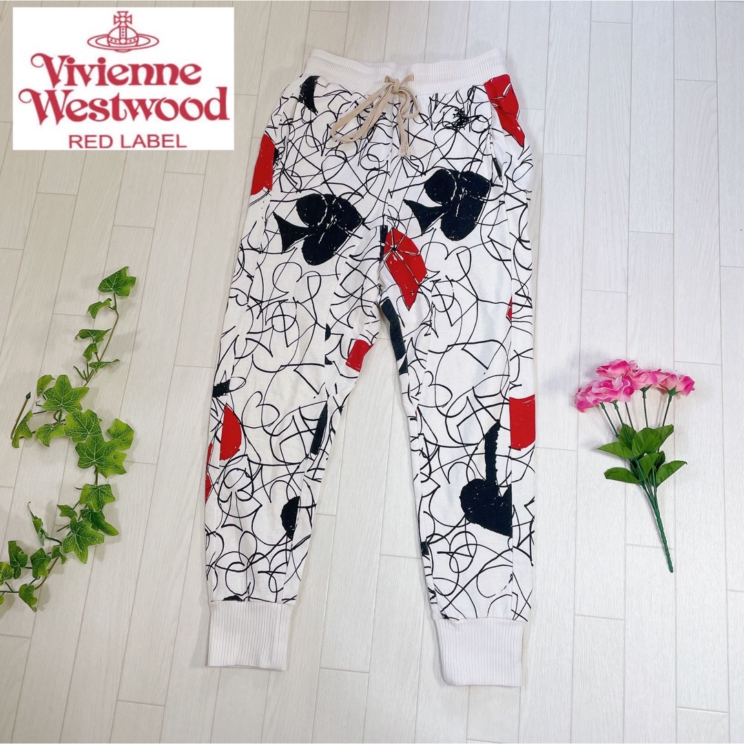 Vivienne Westwood(ヴィヴィアンウエストウッド)のVivienne Westwood トランプ柄  スウェット パンツ レディースのパンツ(カジュアルパンツ)の商品写真