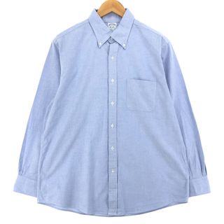 ブルックスブラザース(Brooks Brothers)の古着 ブルックスブラザーズ Brooks Brothers Est.1818 長袖 ボタンダウンシャツ USA製 メンズL /eaa441111(シャツ)