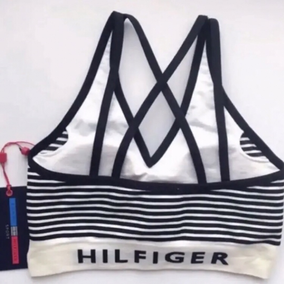 TOMMY HILFIGER(トミーヒルフィガー)のレア 新品 トミーヒルフィガー 下着 USA パット ブラ XS レディースの下着/アンダーウェア(ブラ)の商品写真