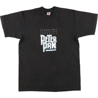 フルーツオブザルーム(FRUIT OF THE LOOM)の古着 90年代 フルーツオブザルーム FRUIT OF THE LOOM PETER PAN ピーターパン 映画 ムービーTシャツ USA製 メンズL ヴィンテージ /eaa445828(Tシャツ/カットソー(半袖/袖なし))