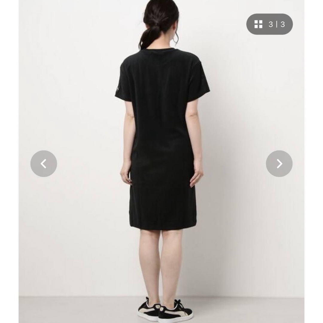 PUMA(プーマ)のPUMA プーマ パイル ドレス ウィメンズ ワンピース 黒ワンピ スポーティー レディースのワンピース(ひざ丈ワンピース)の商品写真