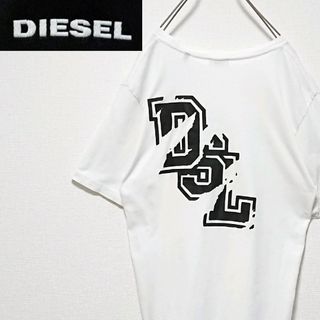 ディーゼル(DIESEL)の人気モデル ディーゼル 両面 ロゴ ホワイト オーバーサイズ 半袖 Tシャツ(Tシャツ/カットソー(半袖/袖なし))