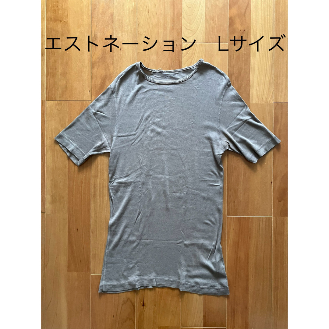 ESTNATION(エストネーション)のエストネーション　ベージュ　メンズ　Tシャツ メンズのトップス(Tシャツ/カットソー(半袖/袖なし))の商品写真