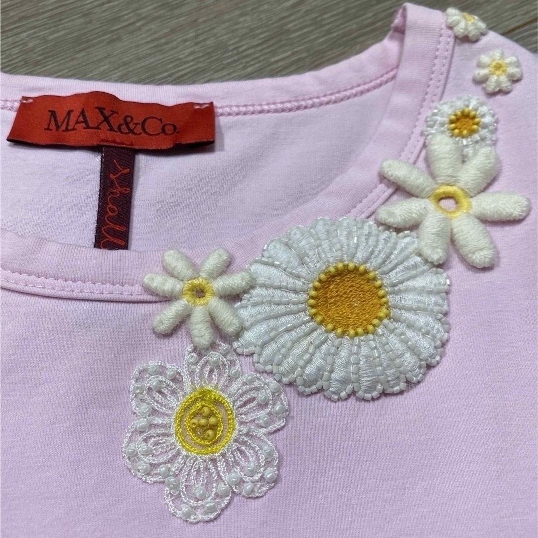 Max & Co.(マックスアンドコー)のMAX&Co.花刺繍カットソー レディースのトップス(Tシャツ(半袖/袖なし))の商品写真