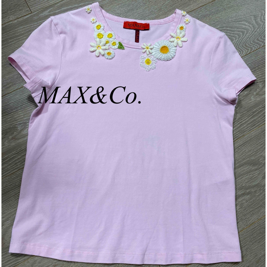 Max & Co.(マックスアンドコー)のMAX&Co.花刺繍カットソー レディースのトップス(Tシャツ(半袖/袖なし))の商品写真