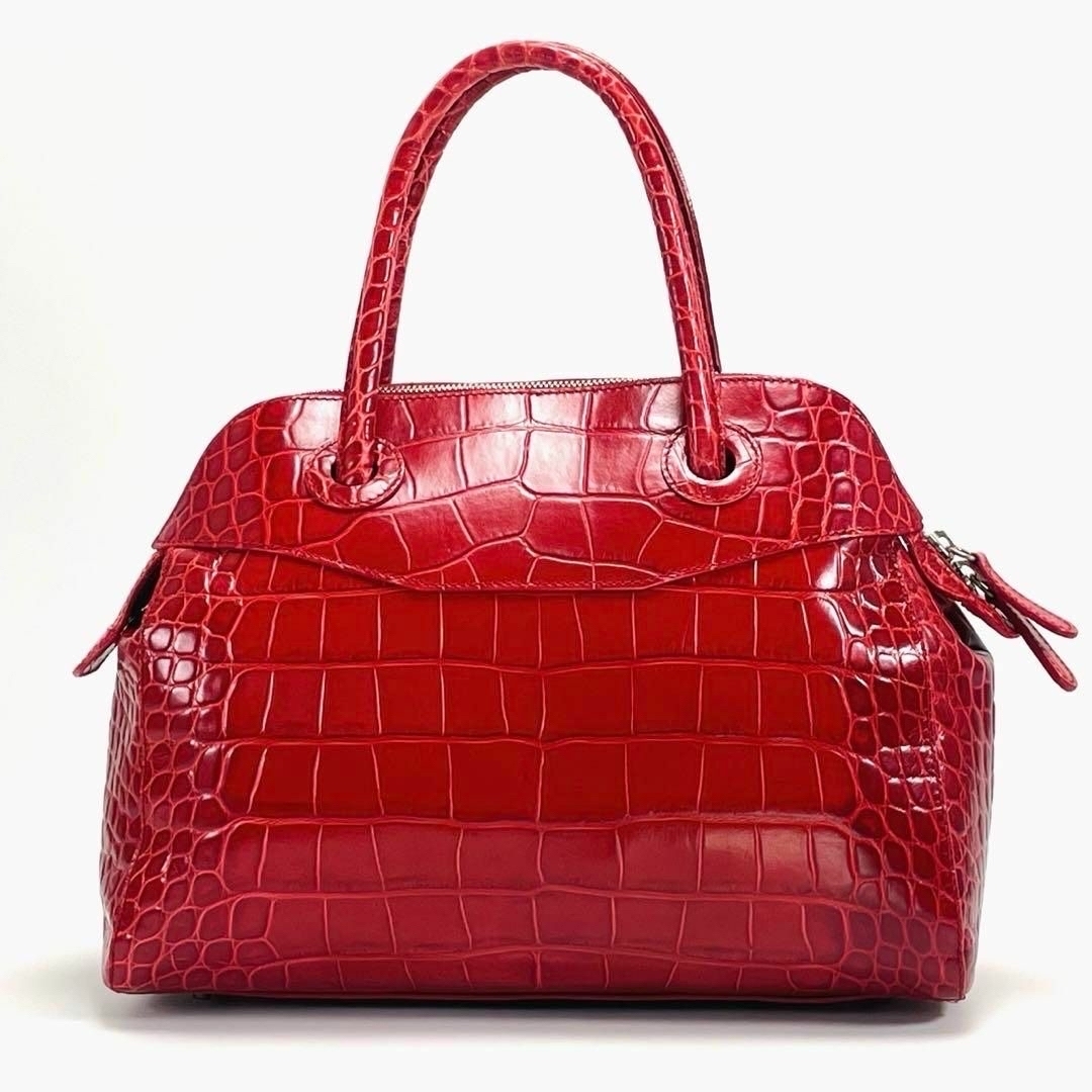 FURLA - 【極美品】FURLA クロコ型押し トートバッグ FURLA - 【極美品】FURLA クロコ型押し トートバッグ