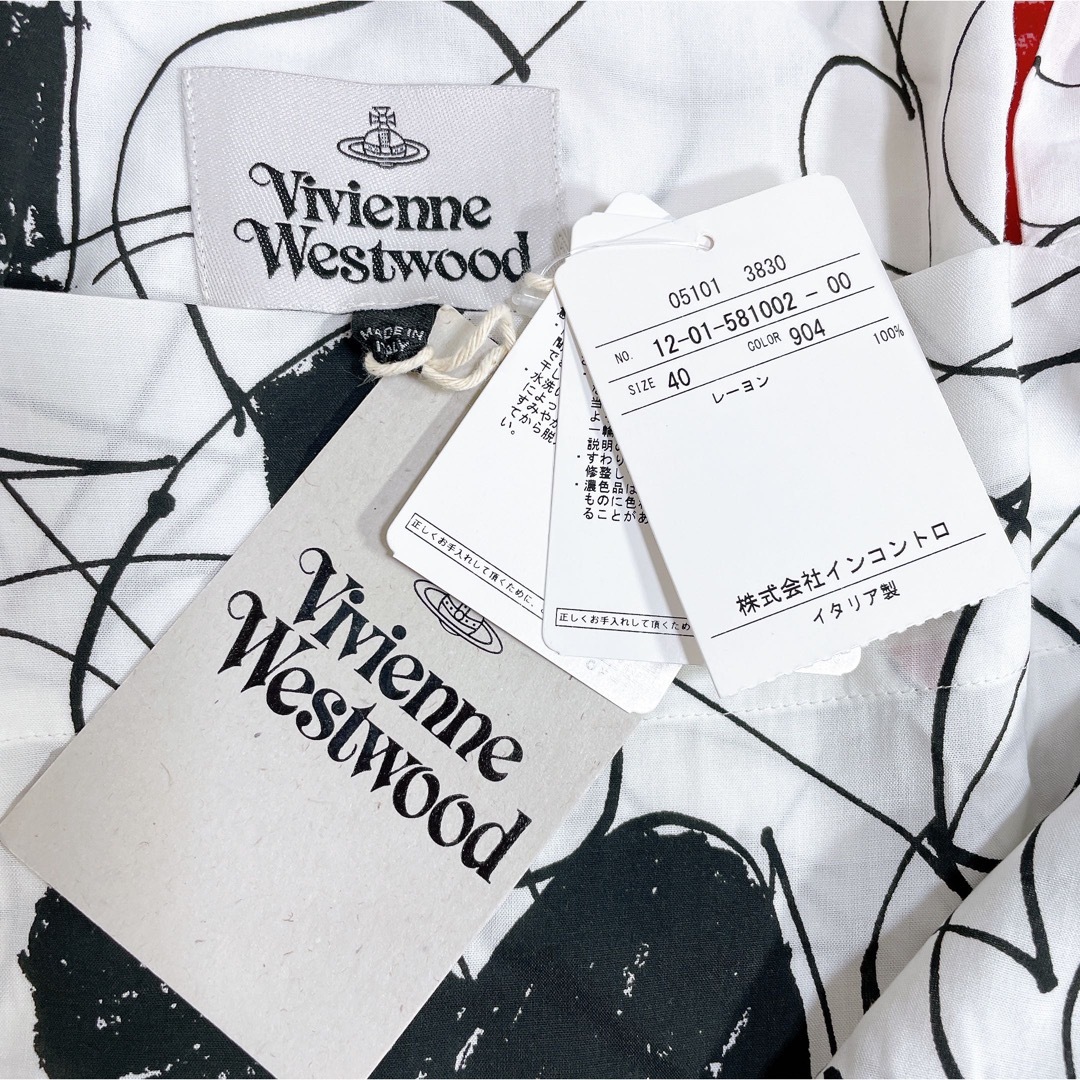 Vivienne Westwood(ヴィヴィアンウエストウッド)の【新品タグ付き】Vivienne Westwood トランプ柄ワンピース レディースのワンピース(ミニワンピース)の商品写真