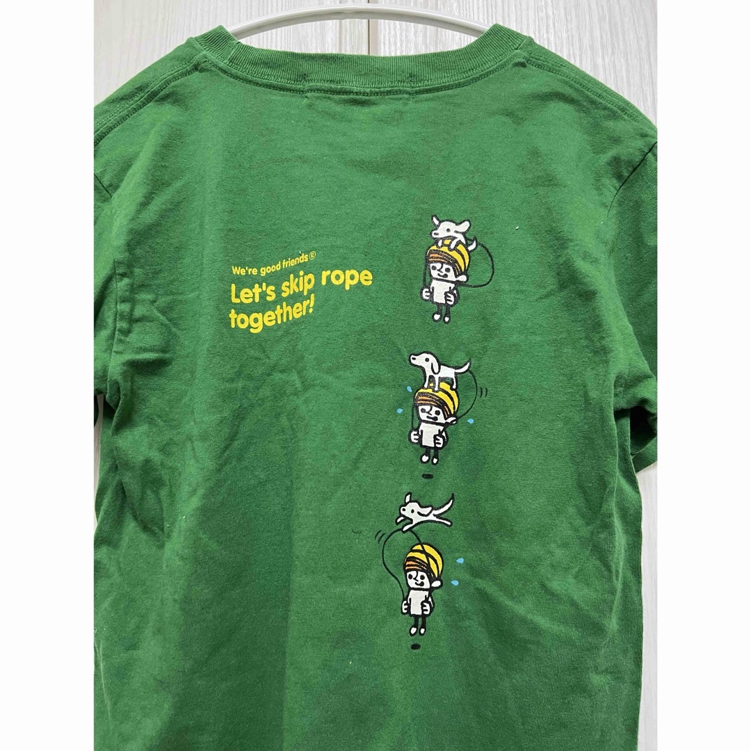 LAUNDRY(ランドリー)の【美品】 LAUNDRY 半袖 Tシャツ 犬と少年 なわとび グリーン S レディースのトップス(Tシャツ(半袖/袖なし))の商品写真