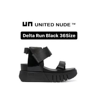 ユナイテッドヌード(UNITED NUDE)のUNITED NUDE:Delta Run Black 36(サンダル)