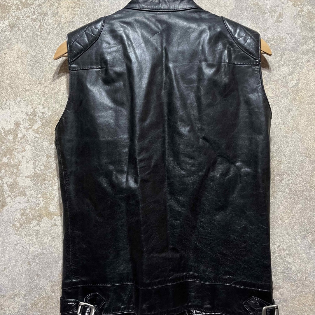 Pledge - Pledge プレッジ レザーベスト ライダースベストの通販 Pledge - Pledge プレッジ レザーベスト ライダースベストの通販