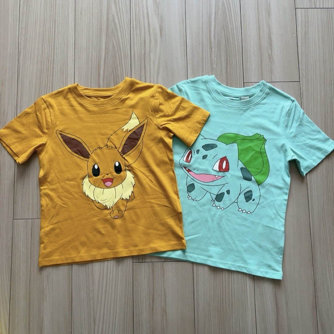 H&M(エイチアンドエム)のH&M110/115㎝ 　ポケモン プリントTシャツ 4枚セット キッズ/ベビー/マタニティのキッズ服男の子用(90cm~)(Tシャツ/カットソー)の商品写真