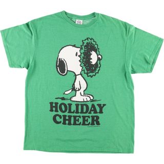 古着 PRO WEIGHT SNOOPY スヌーピー キャラクタープリントTシャツ メンズL /eaa431673(Tシャツ/カットソー(半袖/袖なし))