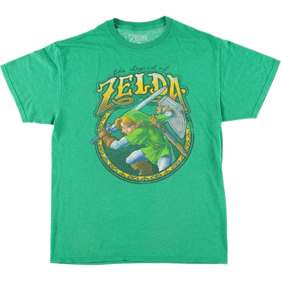 古着 ZELDA キャラクタープリントTシャツ メンズM /eaa431679 メンズのトップス(Tシャツ/カットソー(半袖/袖なし))の商品写真