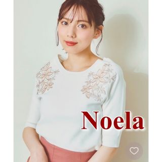 ノエラ(Noela)の【美品＊定価以下】Noela ラグラン刺繍ニット 花柄 ノエラ(ニット/セーター)