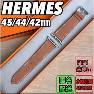 アップル(Apple)の1425 Apple Watch HERMES ゴールド　エルメス　レザー(腕時計)