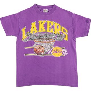 古着 90年代 SIGNAL NBA LOS ANGELES LAKERS ロサンゼルスレイカーズ プリントTシャツ USA製 メンズM ヴィンテージ /eaa445957(Tシャツ/カットソー(半袖/袖なし))