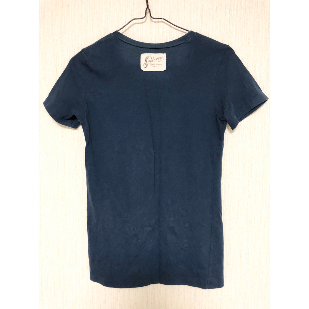 sobberry レディース Tシャツ 半袖 used 古着 ブルー系 レディースのトップス(Tシャツ(半袖/袖なし))の商品写真