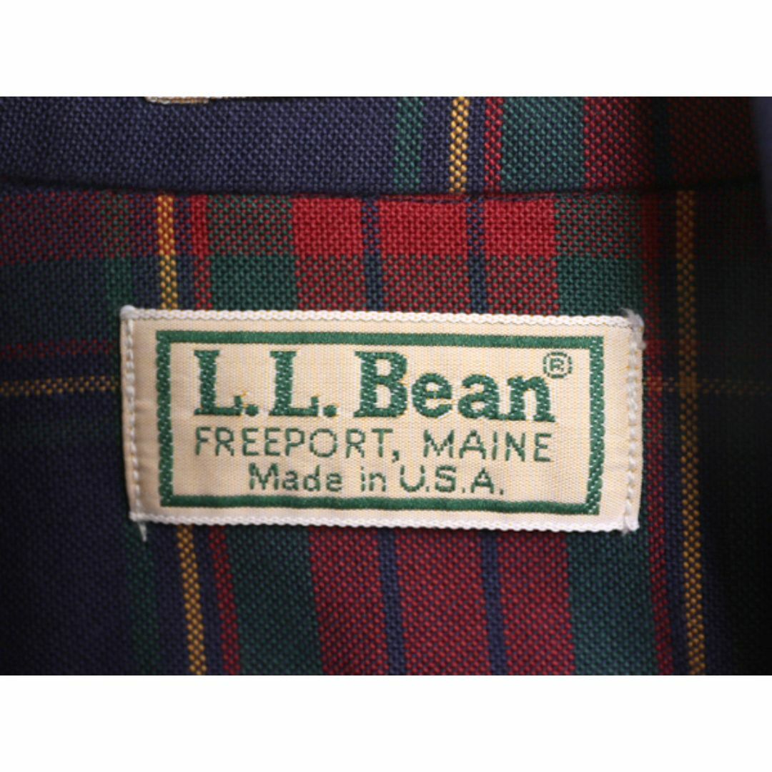 L.L.Bean(エルエルビーン)の80s USA製 エルエルビーン チェック 長袖 ボタンダウン シャツ メンズ M / 80年代 LLBEAN ヴィテージ LLビーン BD 長袖シャツ マルチカラー メンズのトップス(シャツ)の商品写真