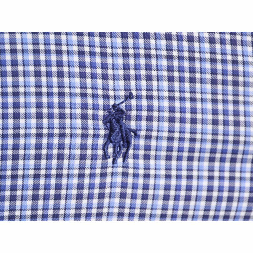 Ralph Lauren(ラルフローレン)のポロ ラルフローレン チェック 長袖 シャツ メンズ L / 古着 長袖シャツ ワンポイント ストレッチ ナイロン マルチカラー 薄手 ワイシャツ メンズのトップス(シャツ)の商品写真