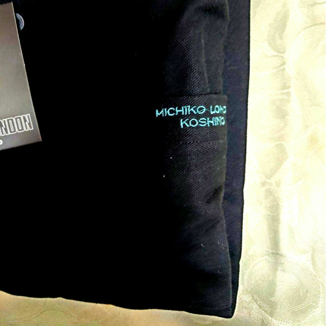 MICHIKO LONDON(ミチコロンドン)の【新品】☆MITCHKOLONDONミチコロンドンポロシャツ LL☆黒☆タグ付 メンズのトップス(ポロシャツ)の商品写真