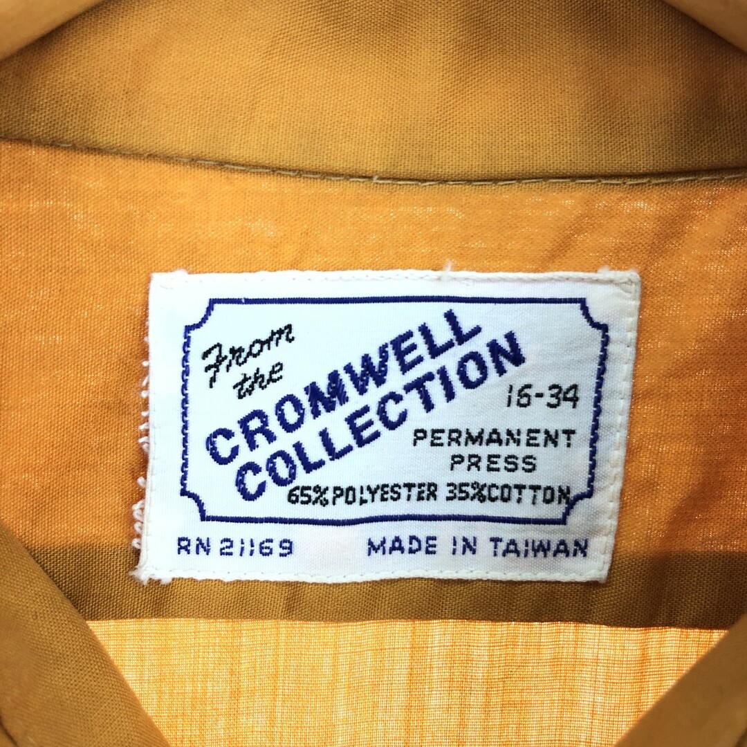 古着 70年代 CROMWELL COLLECTION 長袖 シャツ メンズM ヴィンテージ /eaa441106 メンズのトップス(シャツ)の商品写真