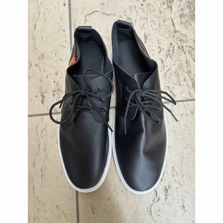 メンズ　靴　26.5センチ　黒　ブラック(スニーカー)