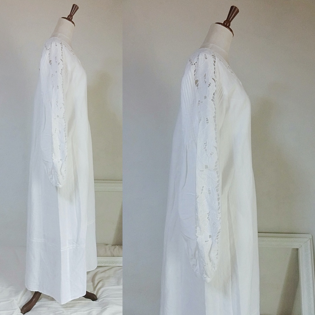 未使用タグ付き　MARNO　Lucie dress　White レディースのワンピース(ロングワンピース/マキシワンピース)の商品写真