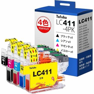 LC411 4色パック 互換インクカートリッジ ブラザー 対応(店舗用品)