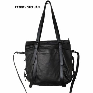 PATRICK STEPHAN - こなれ感　パトリックステファン　トートバッグ　ショルダーバッグ　2way 黒