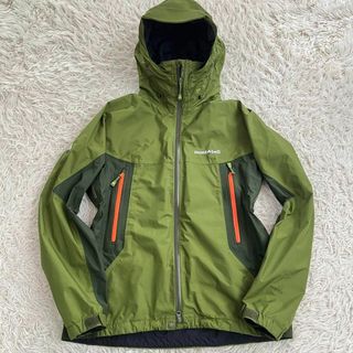 モンベル(mont bell)のモンベル　ドロワッドパーカ　メンズ　XL  グリーン　ゴアテックス　シンサレート(登山用品)