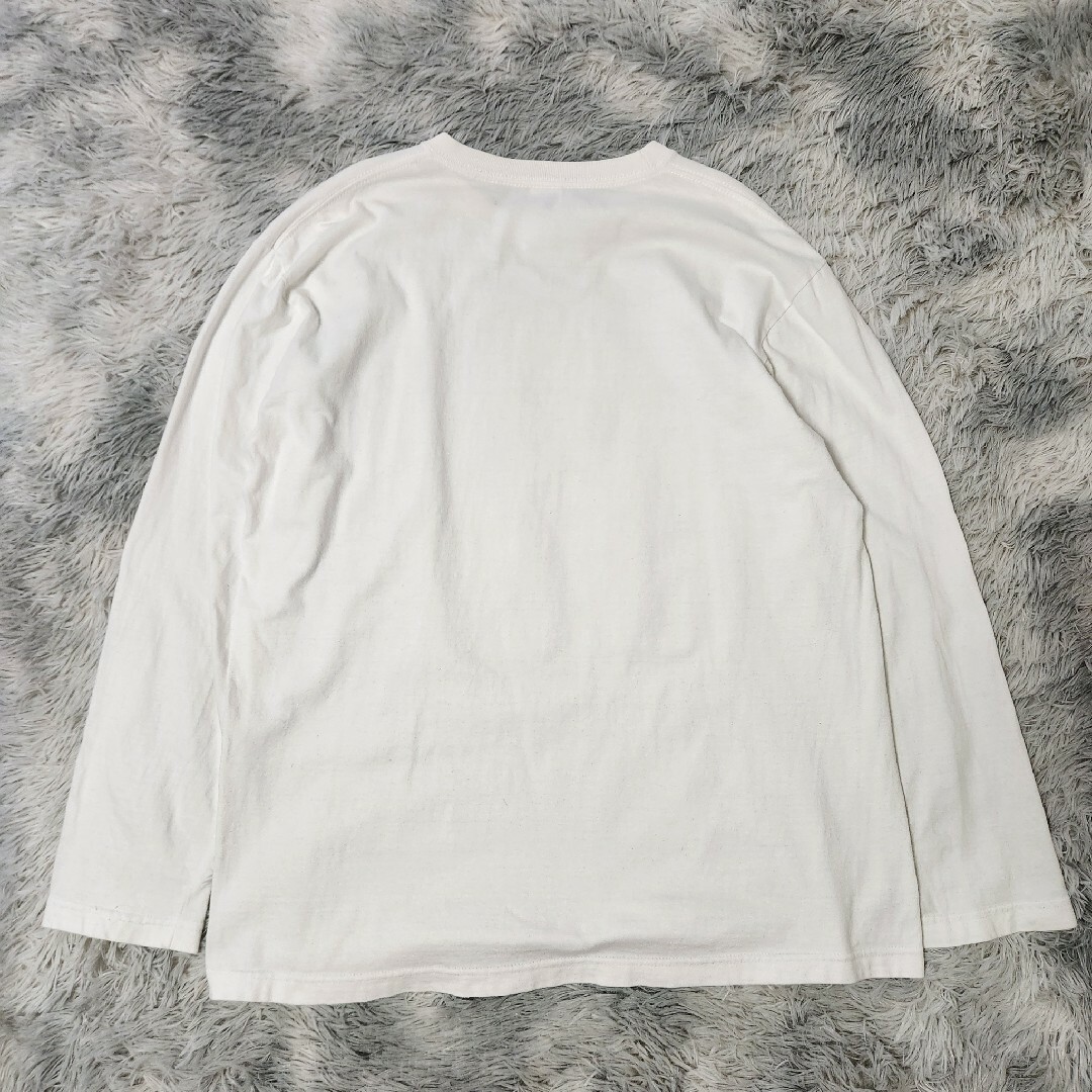 Maison Martin Margiela(マルタンマルジェラ)のマルジェラ プリント ロンT 長袖 白ホワイト メンズのトップス(Tシャツ/カットソー(半袖/袖なし))の商品写真