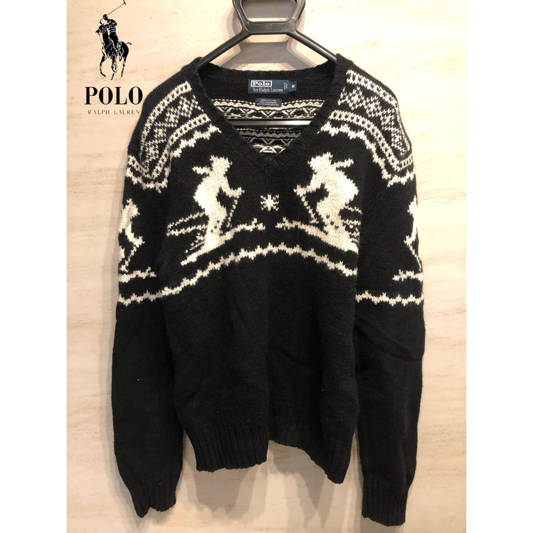 POLO RALPH LAUREN(ポロラルフローレン)の【即納】ポロラルフローレン ニット/セーター Vネック ノルディック柄 送料無料 メンズのトップス(ニット/セーター)の商品写真