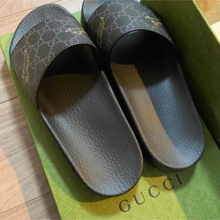 グッチ(Gucci)のグッチ GUCCI GGスプリーム 26 タイガー スライド サンダル スポサン(サンダル)