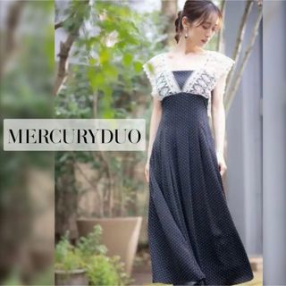 MERCURYDUO＊レースラッフルロングドレス