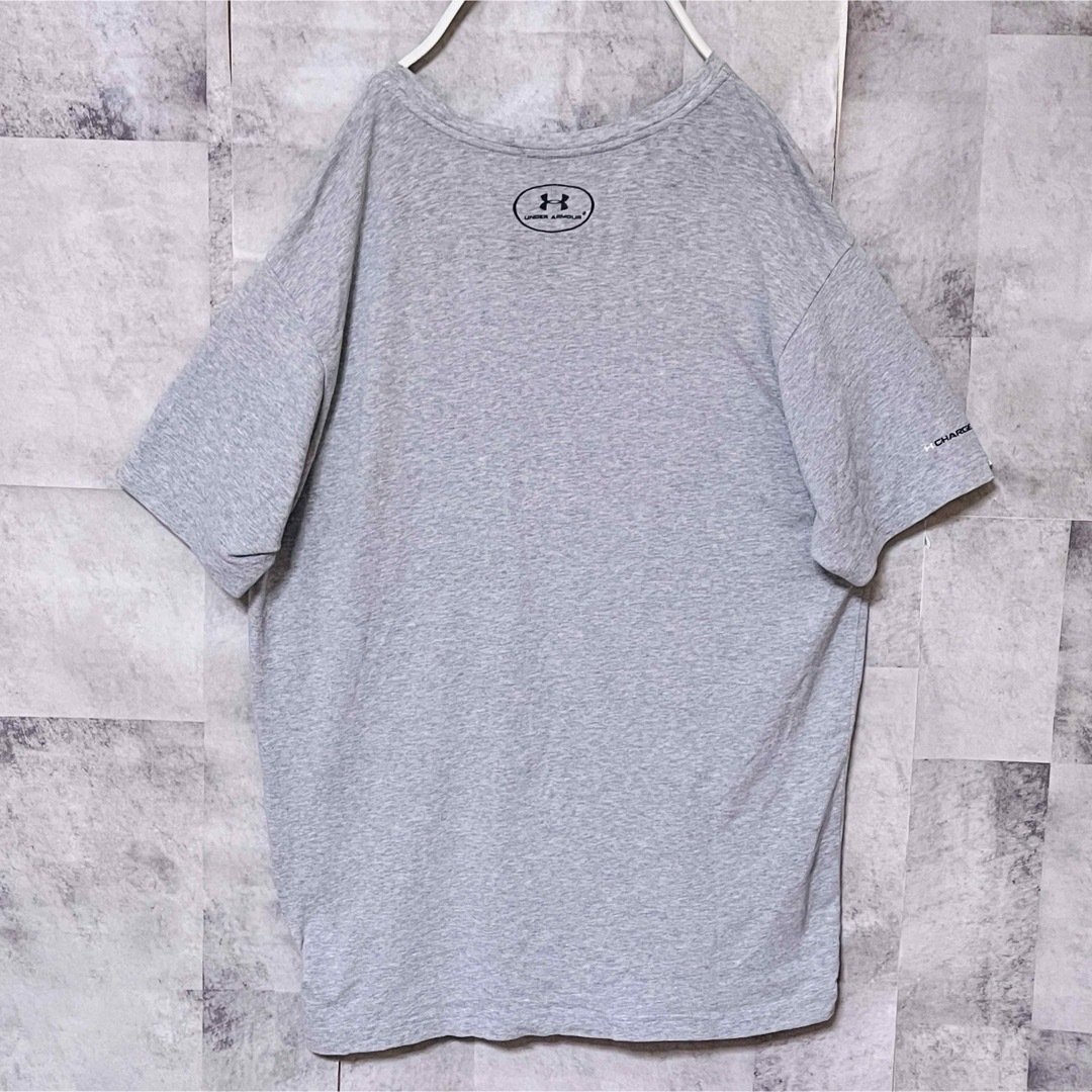 UNDER ARMOUR(アンダーアーマー)のアンダーアーマーTシャツ　胸ポケット　ポケットロゴ　L グレー メンズのトップス(Tシャツ/カットソー(半袖/袖なし))の商品写真