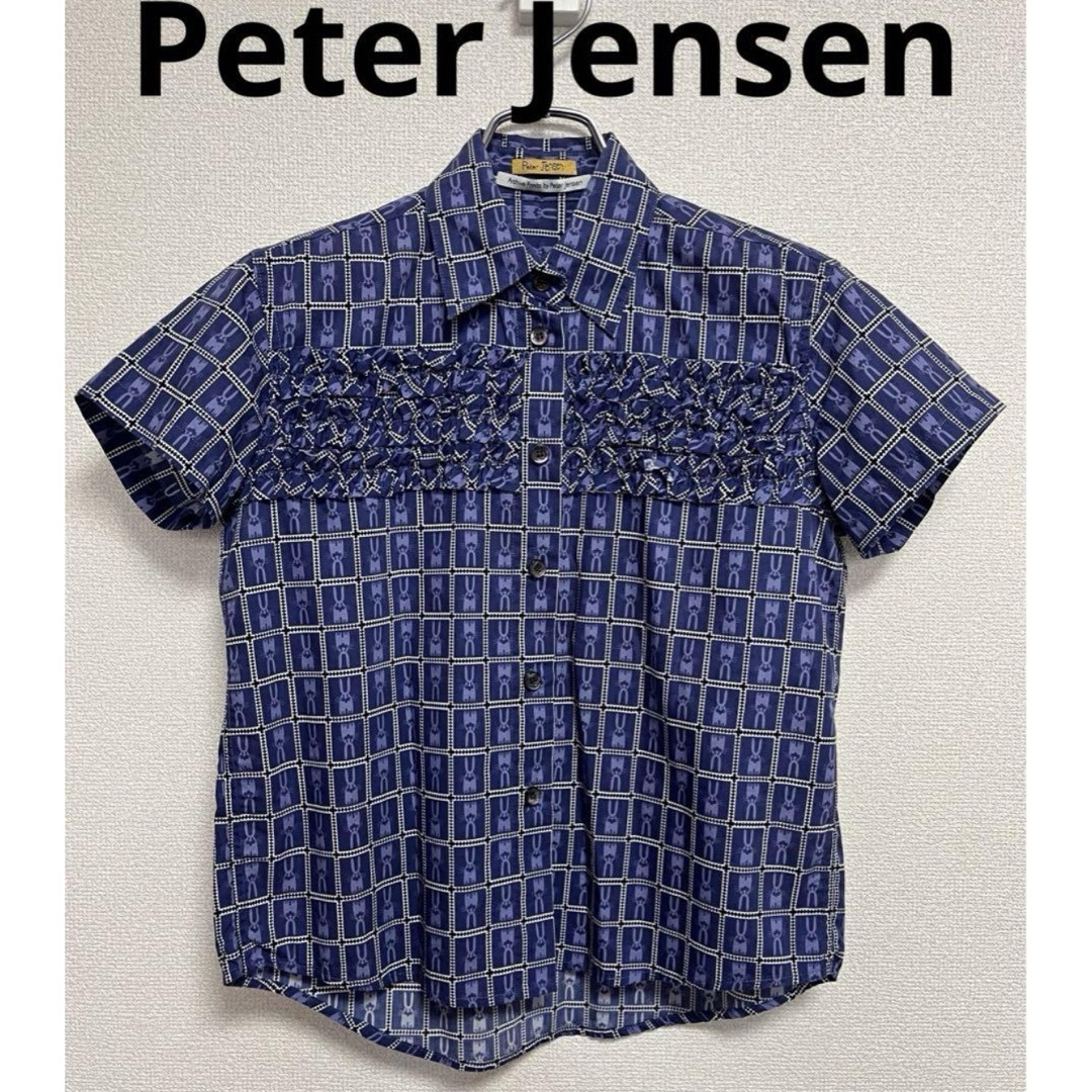 Peter Jensen(ピーターイェンセン)の【早い者勝ち】Peter Jensen うさぎ柄　デザインシャツブラウス メンズのトップス(Tシャツ/カットソー(半袖/袖なし))の商品写真