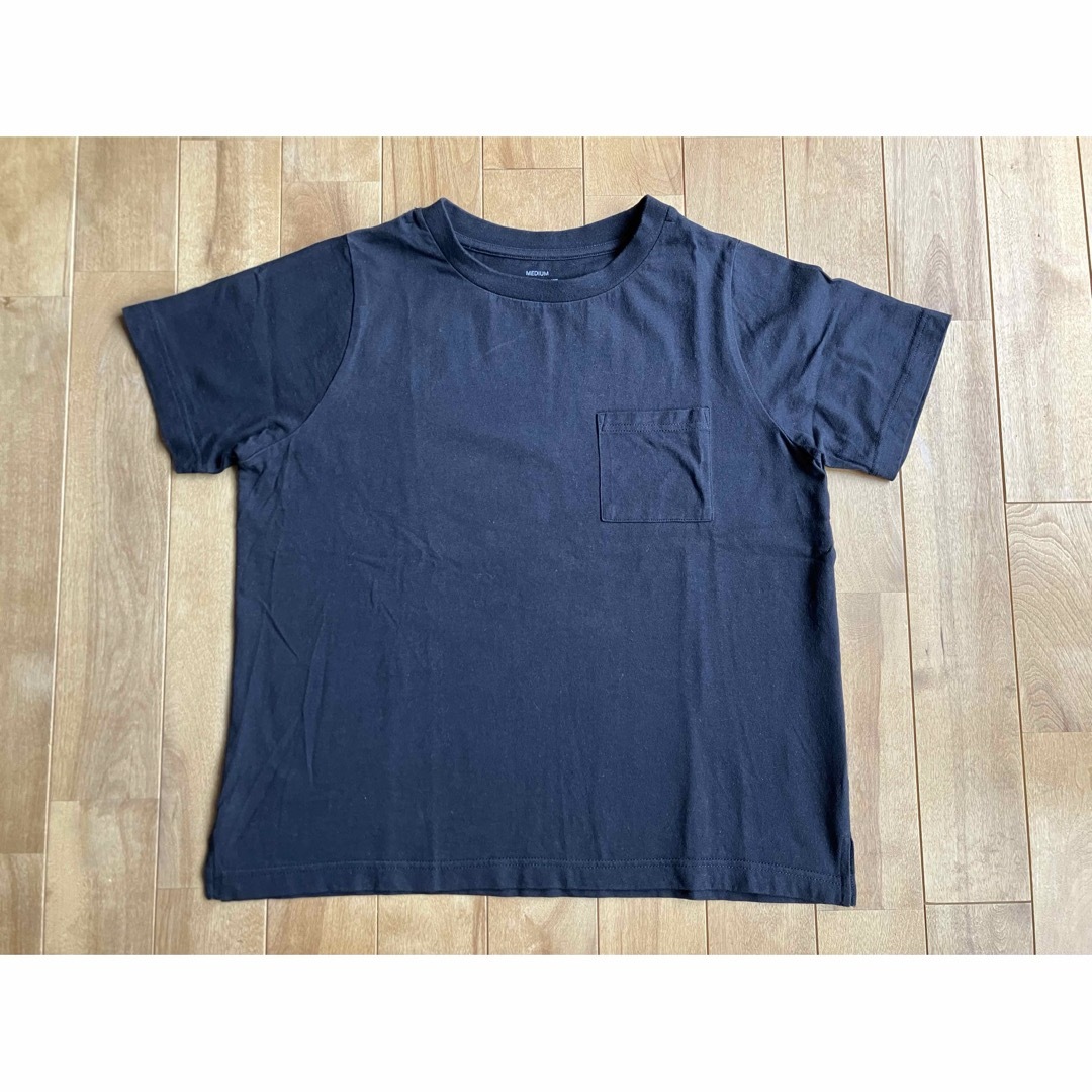 しまむら(シマムラ)の【Ladies'】 シンプル ブラック 黒 Tシャツ 半袖 レディースのトップス(Tシャツ(半袖/袖なし))の商品写真