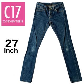 セブンティーン(SEVENTEEN)のc17 C17 cセブンティーン デニム デニムパンツ ジーパン ブルー(デニム/ジーンズ)