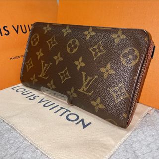 ルイヴィトン(LOUIS VUITTON)の【極美品】ルイヴィトン ポルトモネジップ モノグラム ラウンドファスナー(財布)